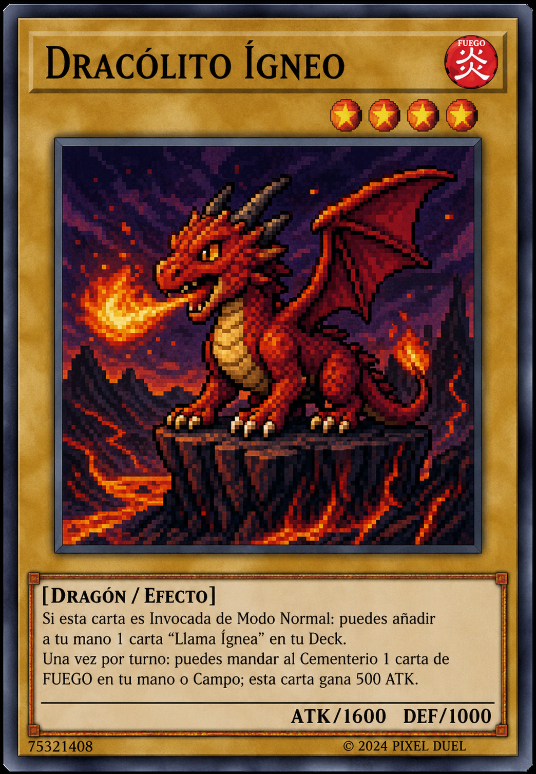 carta de dracólito ígneo