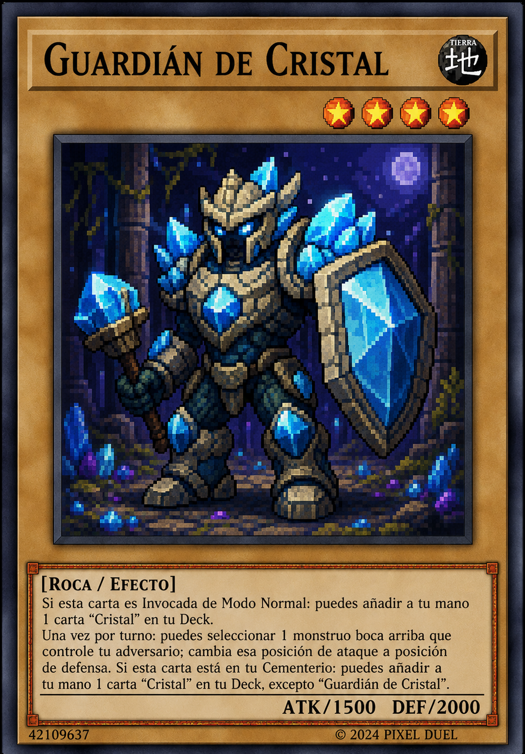 carta de guardían del cristal